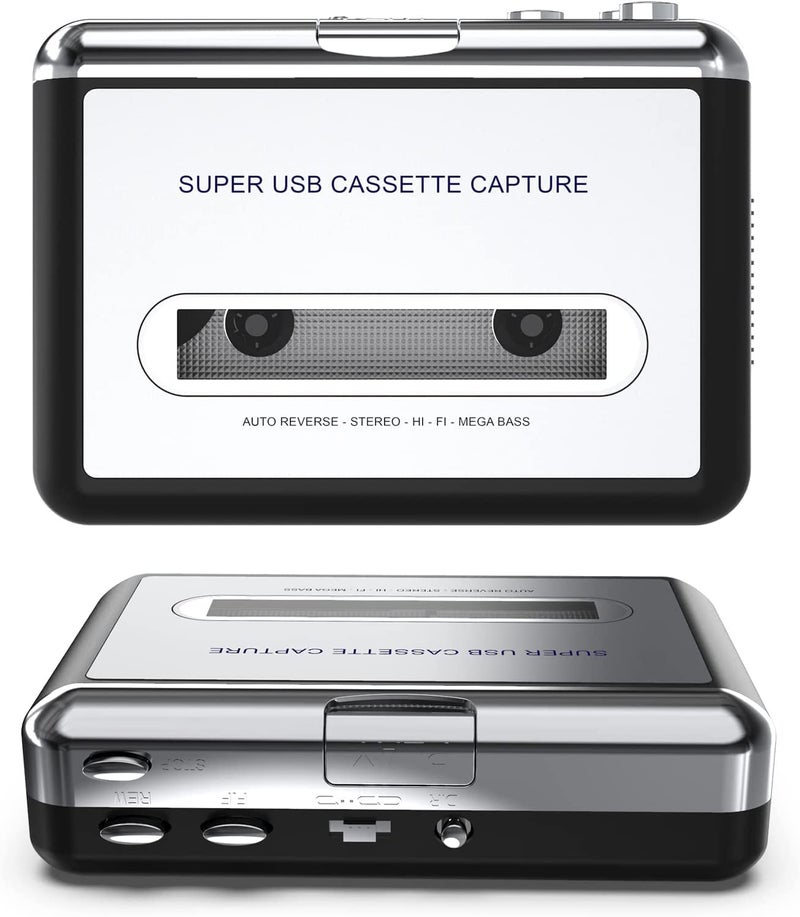 DigitNowCassette Tape To MP3 CD Converter Via USB,Portable USB Cassette Tape Player Capture MP3 Audio Music,Compatible With Laptop and Personal Computer,Convert Walkman Tape Cassette To MP3 Format - Image 5